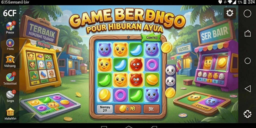 Tampilan gameplay seru dari aplikasi Bingo 6CF.