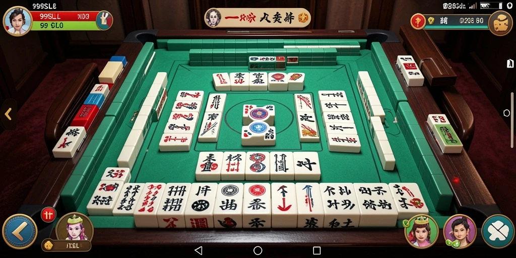 Gameplay menarik dari 99SLL yang menampilkan permainan Mahjong yang menyenangkan.