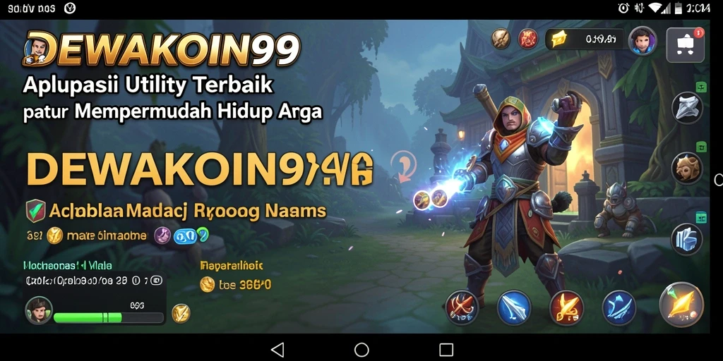 Tampilan utama DEWAKOIN99 yang user-friendly dan praktis.