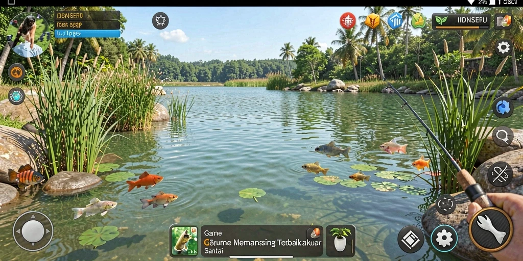 Tangkapan ikan besar dalam permainan IDNSERU dengan grafis menawan.