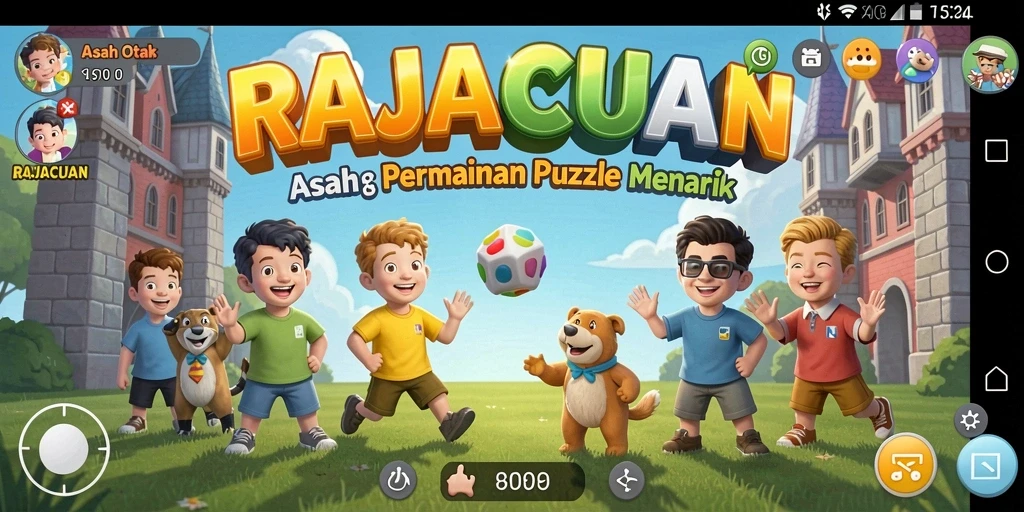 Tampilan screenshot RAJACUAN, menunjukkan gameplay Puzzle yang menarik.