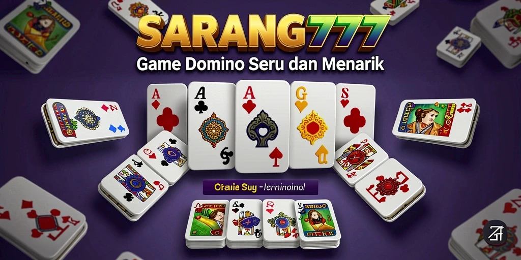 Screenshot SARANG777 menampilkan gameplay seru dalam permainan domino.
