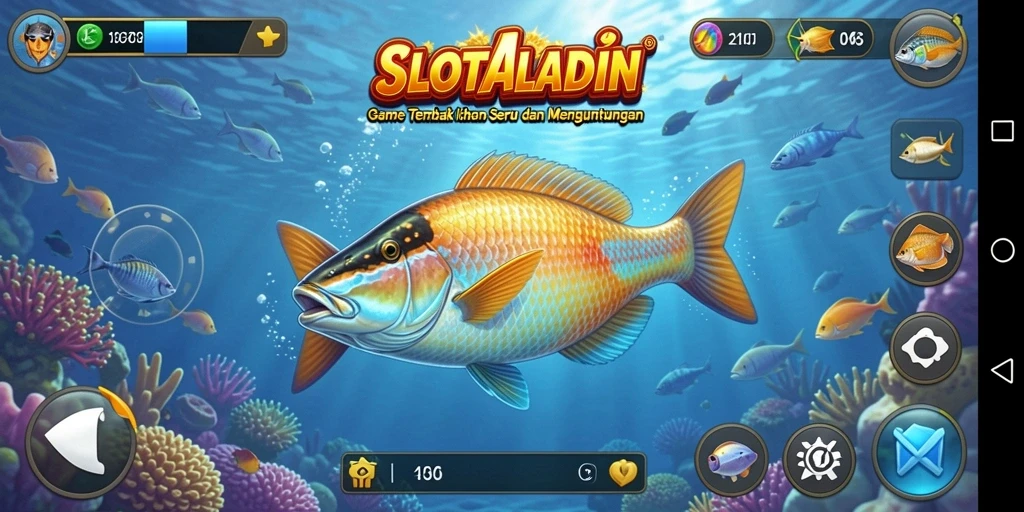 Gameplay menembak ikan seru di SLOTALADIN.