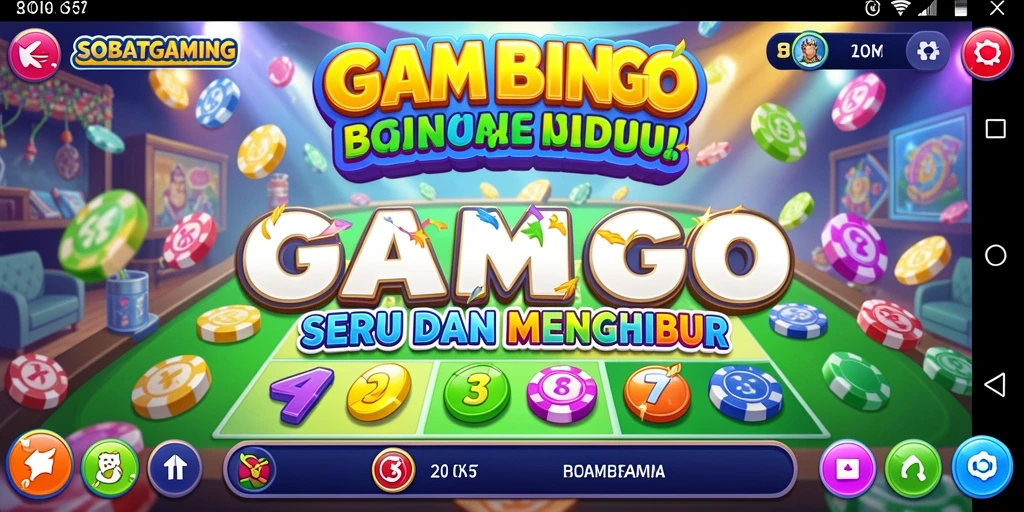 Tampilan gameplay Bingo yang seru dan interaktif.